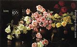 Joseph Rodefer de Camp Roses painting